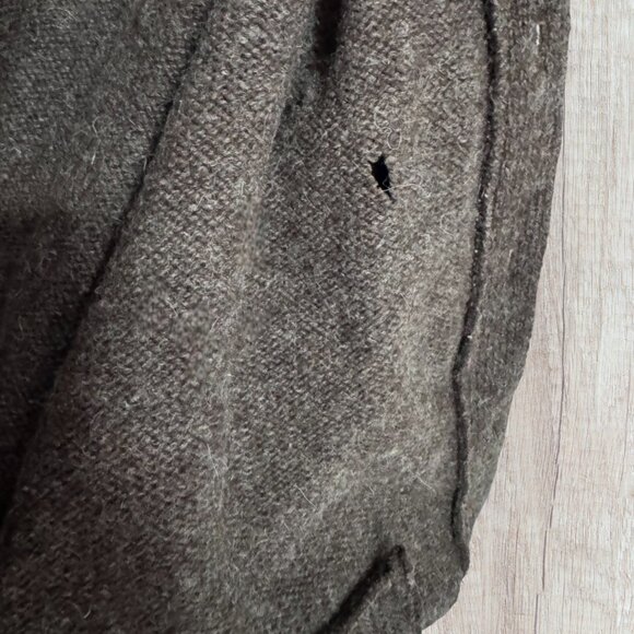 Vtg Eddie Bauer Wool Grandpa Cardigan Shawl Collar Sweater Elbow Patch XL Tall - Picture 5 of 9